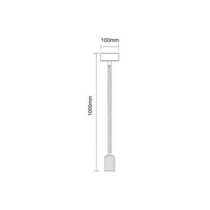 Cavo di alimentazione 1xE27/60W/230V 1 m