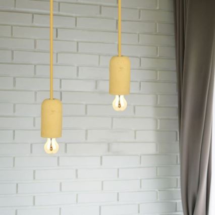 Cavo di alimentazione 1xE27/60W/230V calcestruzzo/beige