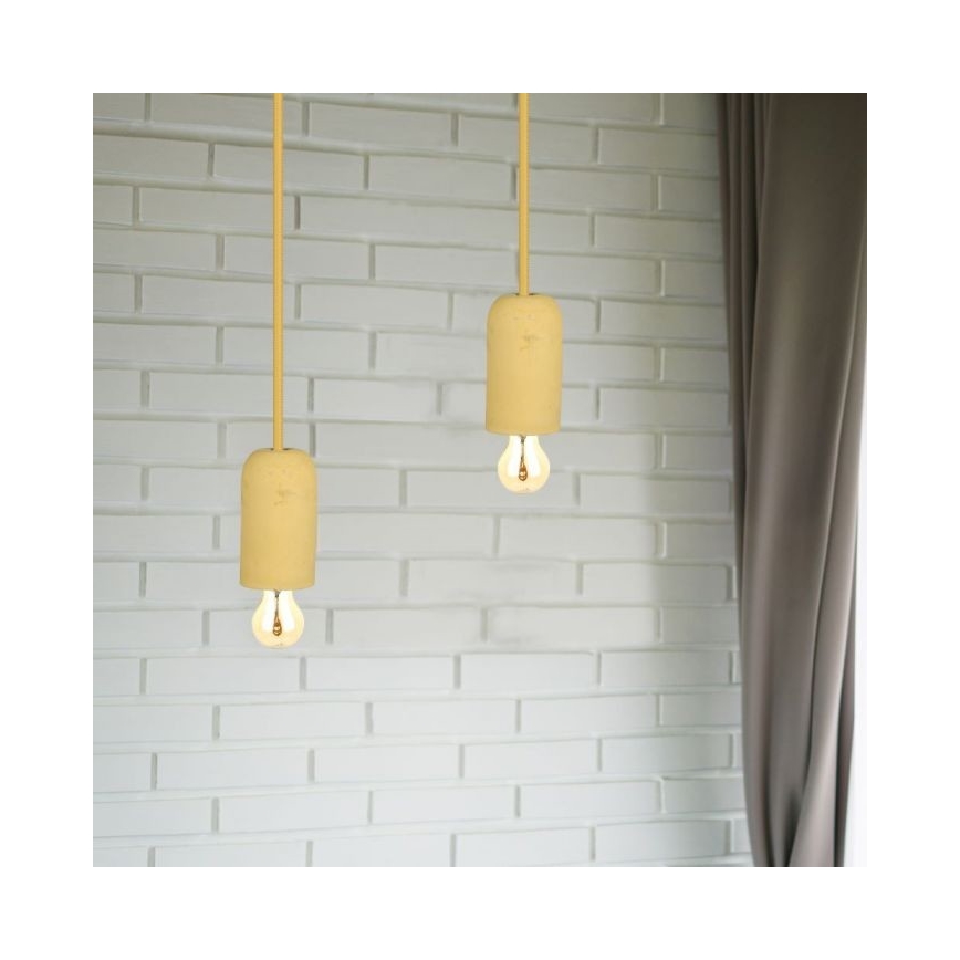 Cavo di alimentazione 1xE27/60W/230V calcestruzzo/beige