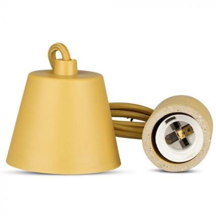 Cavo di alimentazione 1xE27/60W/230V calcestruzzo/beige