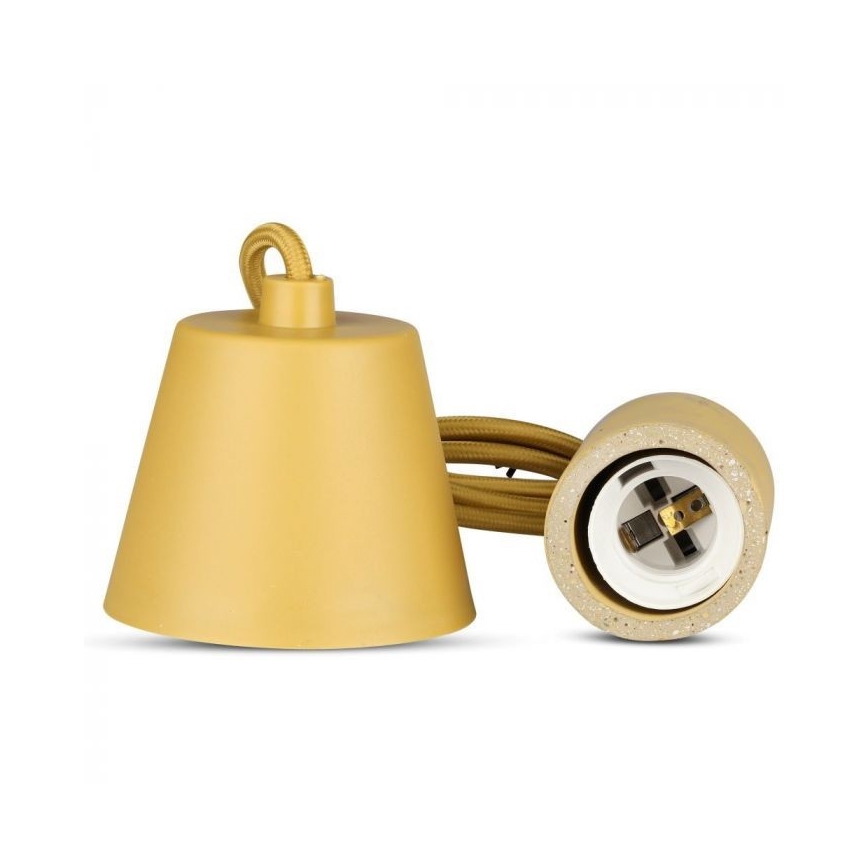 Cavo di alimentazione 1xE27/60W/230V calcestruzzo/beige