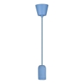 Cavo di alimentazione 1xE27/60W/230V calcestruzzo/blu