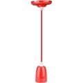 Cavo di alimentazione 1xE27/60W/230V rosso/porcellana