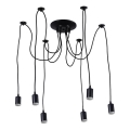 Cavo di alimentazione 6xE27/60W/230V ragno nero