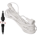 Cavo di prolunga da esterno per catene luminose 10 m IP44 bianco