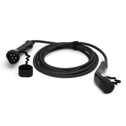 Cavo di ricarica per auto elettriche tipo 2 5m 11kW 16A IP54 nero