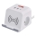 Cavo prolunga a cubo con ricarica wireless QI 2Z + 2x USB-A + 1x USB-C 2m bianco