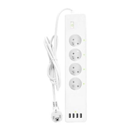 Cavo prolunga con interruttore SMART 1,8 m 4 prese + 4xUSB Wi-Fi Tuya