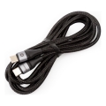 Cavo USB intrecciato USB-C / USB-C connettore 42W 2m nero