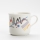 Ceramica tazza con stampa bianco