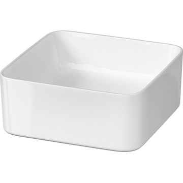 Cersanit K114-007-ECO - Lavabo da appoggio CREA 35x35 cm, in ceramica, bianco lucido