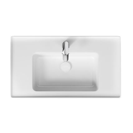Cersanit K114-017 - Lavabo da appoggio/sospeso CREA 44,5x80,5 cm in ceramica/bianco lucido