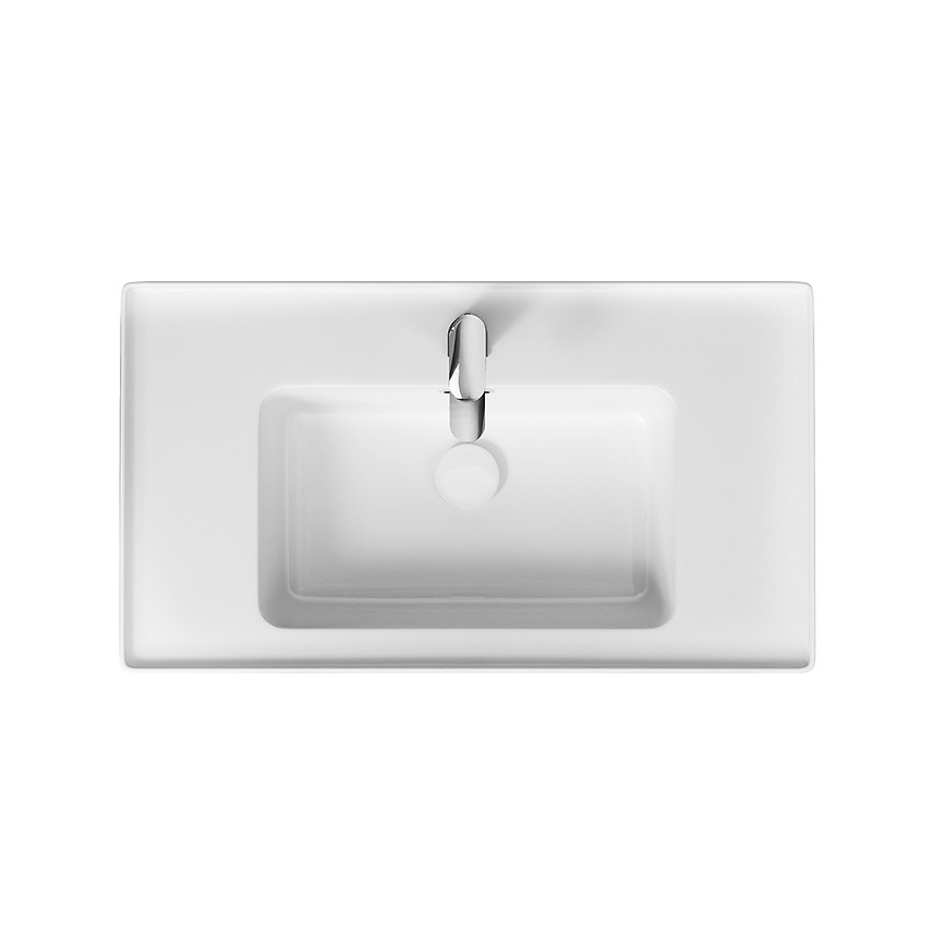 Cersanit K114-017 - Lavabo da appoggio/sospeso CREA 44,5x80,5 cm in ceramica/bianco lucido