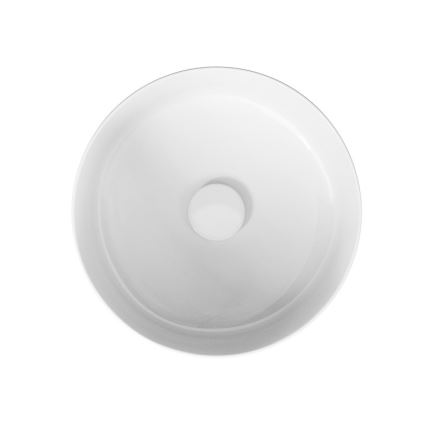 Cersanit K114-020 - Lavandino da appoggio CREA diametro 38 cm ceramiche/bianco lucido
