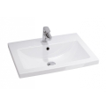 Cersanit K32-003-BOX - Lavabo da appoggio/a parete COMO 45x60 cm in ceramica/bianco lucido