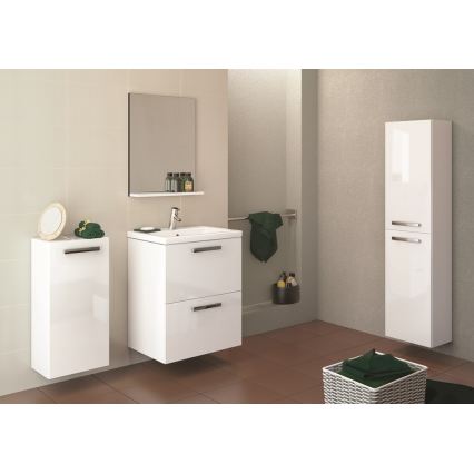 Cersanit K32-003-BOX - Lavabo da appoggio/a parete COMO 45x60 cm in ceramica/bianco lucido