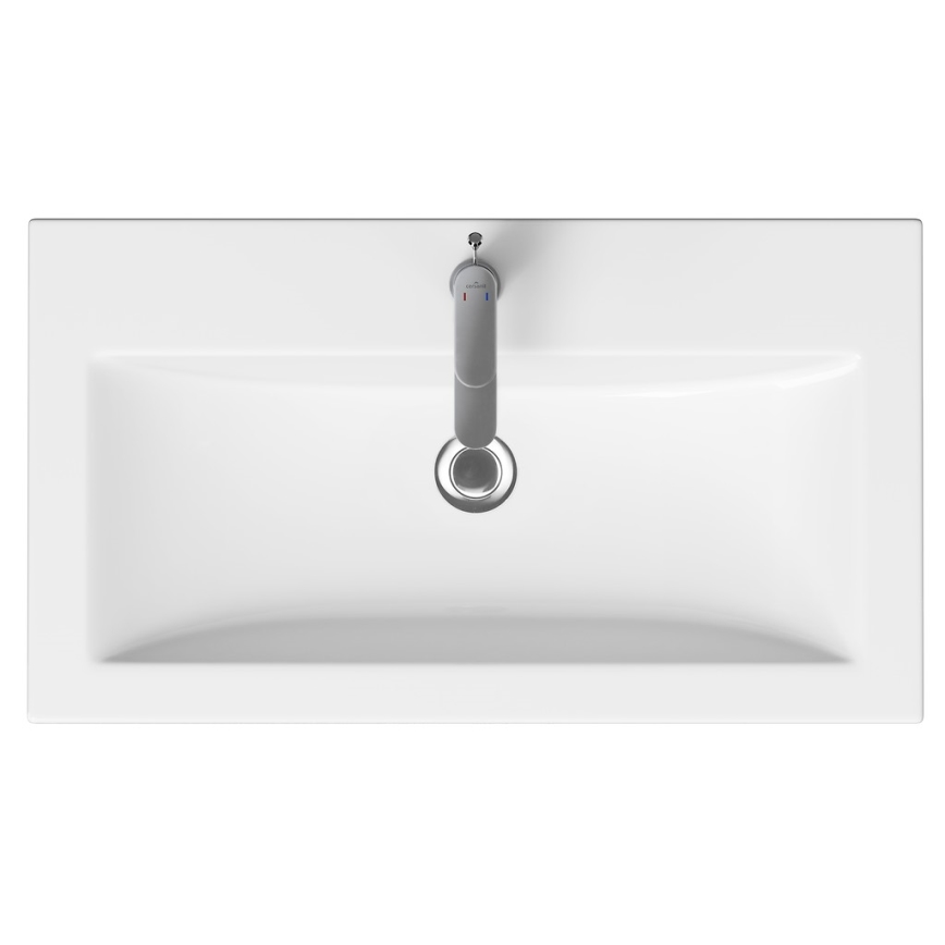 Cersanit K32-004-BOX - Lavabo da incasso COMO 45x80 cm in ceramica/bianco lucido