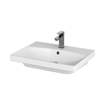 Cersanit K35-006 - Lavabo da incasso CITY 45x60 cm in ceramica, bianco lucido
