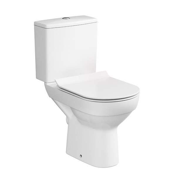 Cersanit K35-037 - WC a pavimento con sedile CITY ceramica/bianco
