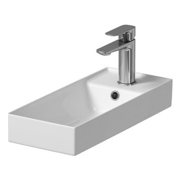 Cersanit K677-005 - Lavandino da appoggio LARGA 22x50 cm ceramiche/bianco lucido