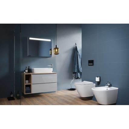 Cersanit K701-104 - WC a parete con sedile CITY OVAL ceramiche/bianco