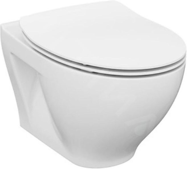 Cersanit K701-147 - WC sospeso con sedile SAVIO ceramica/bianco
