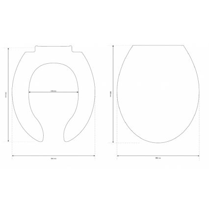 Cersanit K98-0002 - Sedile WC per persone con disabilità ETIUDA