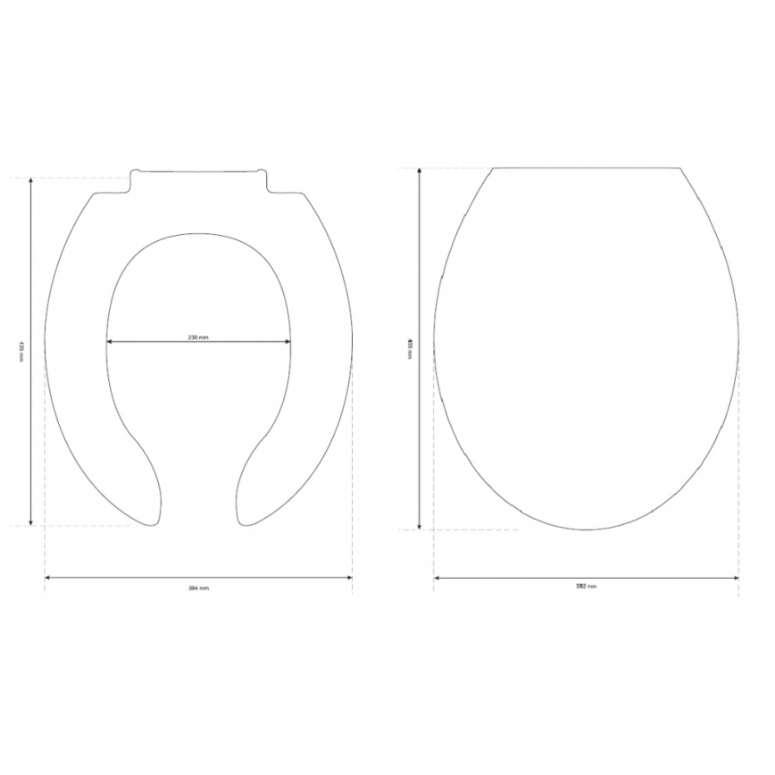 Cersanit K98-0002 - Sedile WC per persone con disabilità ETIUDA