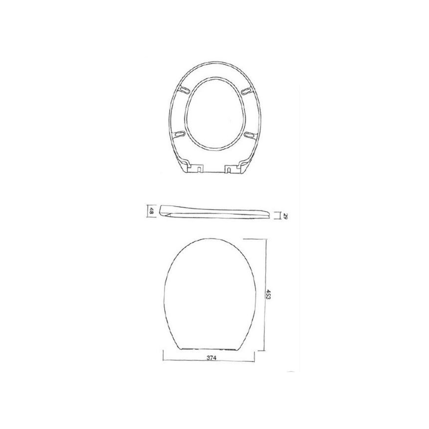 Cersanit K98-0074 - Sedile del water PRESIDENT SoftClose bianco