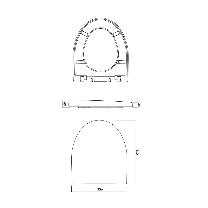 Cersanit K98-0122 - Sedile WC PARVA SoftClose bianco