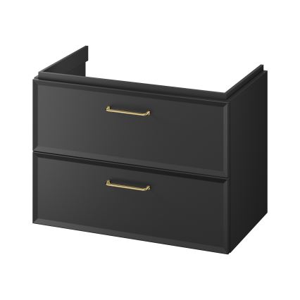 Cersanit S1017-003 - Mobile bagno sospeso sottolavabo MILLE 80x45 cm, nero
