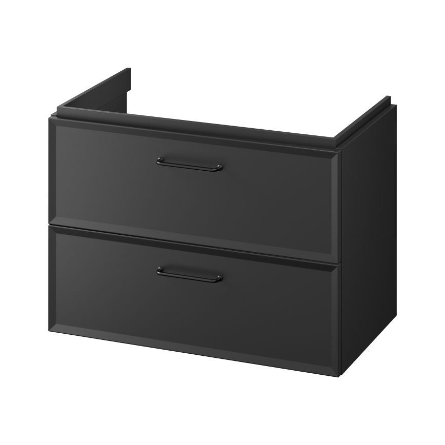 Cersanit S1017-003 - Mobile sottolavabo sospeso MILLE 80x55x45 cm nero