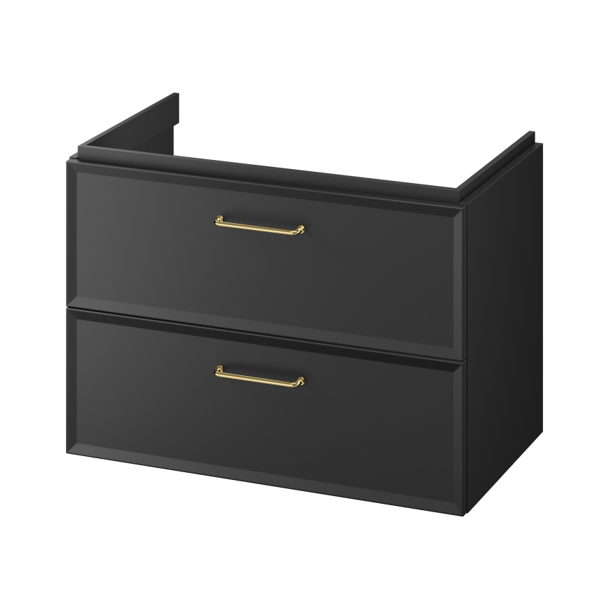 Cersanit S1017-003 - Mobile sottolavabo sospeso MILLE 80x55x45 cm nero