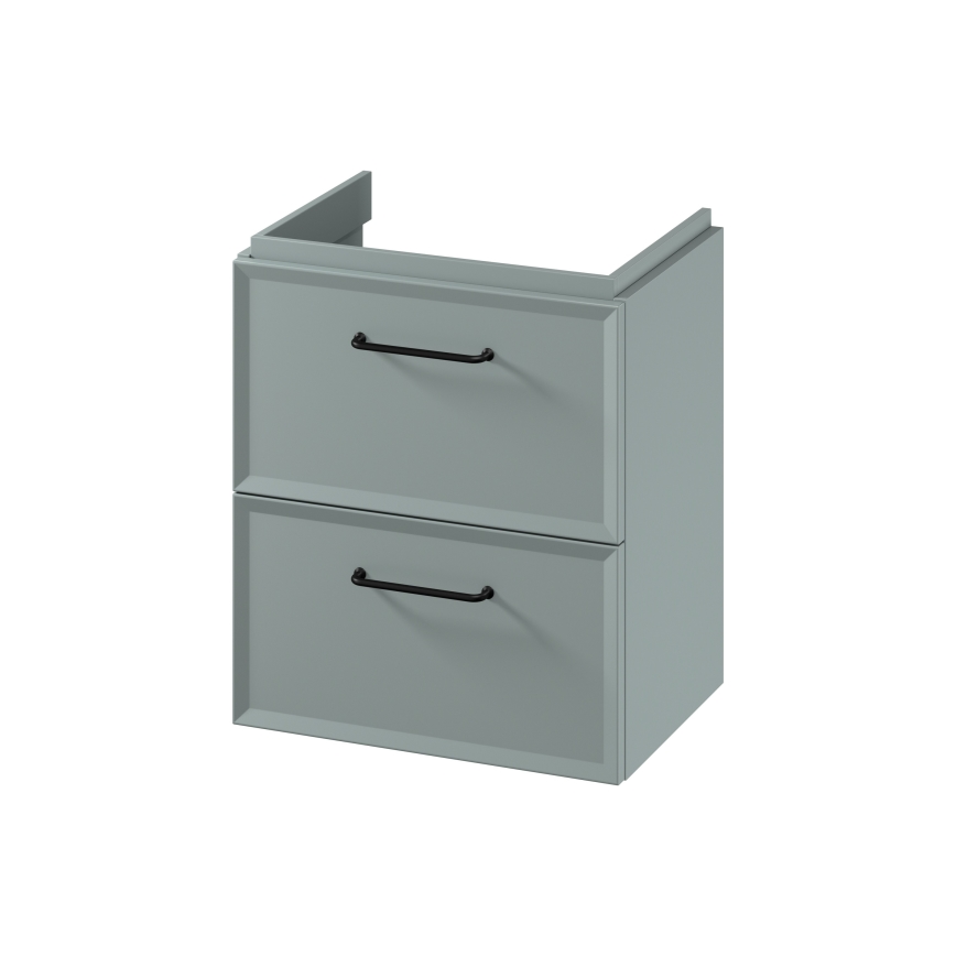 Cersanit S1021-007 - Mobile sottolavabo sospeso MILLE SLIM 50x35 cm verde menta