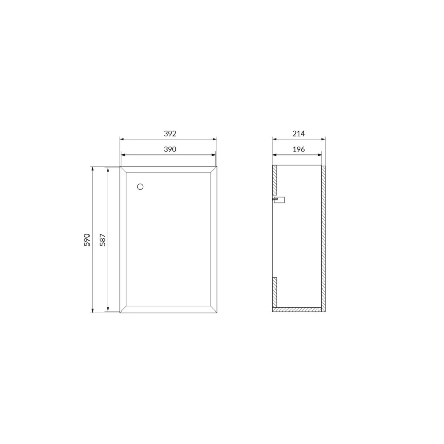Cersanit S1022-002 - Mobile sottolavabo sospeso MILLE 40x22 cm bianco