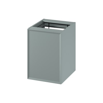 Cersanit S1022-010 - Mobile bagno sospeso con cesto porta biancheria MILLE 40x45 cm verde menta