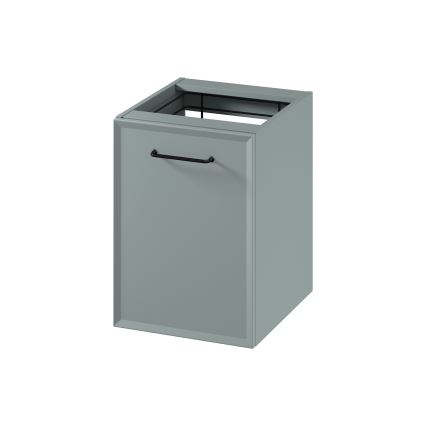 Cersanit S1022-010 - Mobile bagno sospeso con cesto porta biancheria MILLE 40x45 cm verde menta