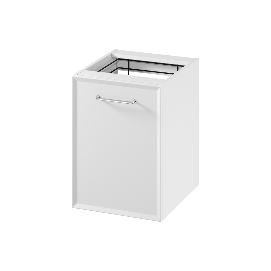 Cersanit S1022-011 - Pensile bagno sospeso con cesto portabiancheria MILLE 40x55x45 cm bianco