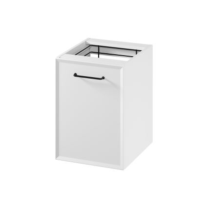Cersanit S1022-011 - Pensile bagno sospeso con cesto portabiancheria MILLE 40x55x45 cm bianco