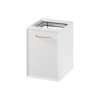 Cersanit S1022-011 - Pensile bagno sospeso con cesto portabiancheria MILLE 40x55x45 cm bianco