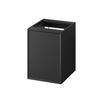 Cersanit S1022-012 - Mobile bagno sospeso con cesto porta biancheria MILLE 40x55x45 cm nero