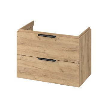 Cersanit S598-047-DSM - Mobile sospeso sottolavabo MALIKA 80x55x45 cm rovere