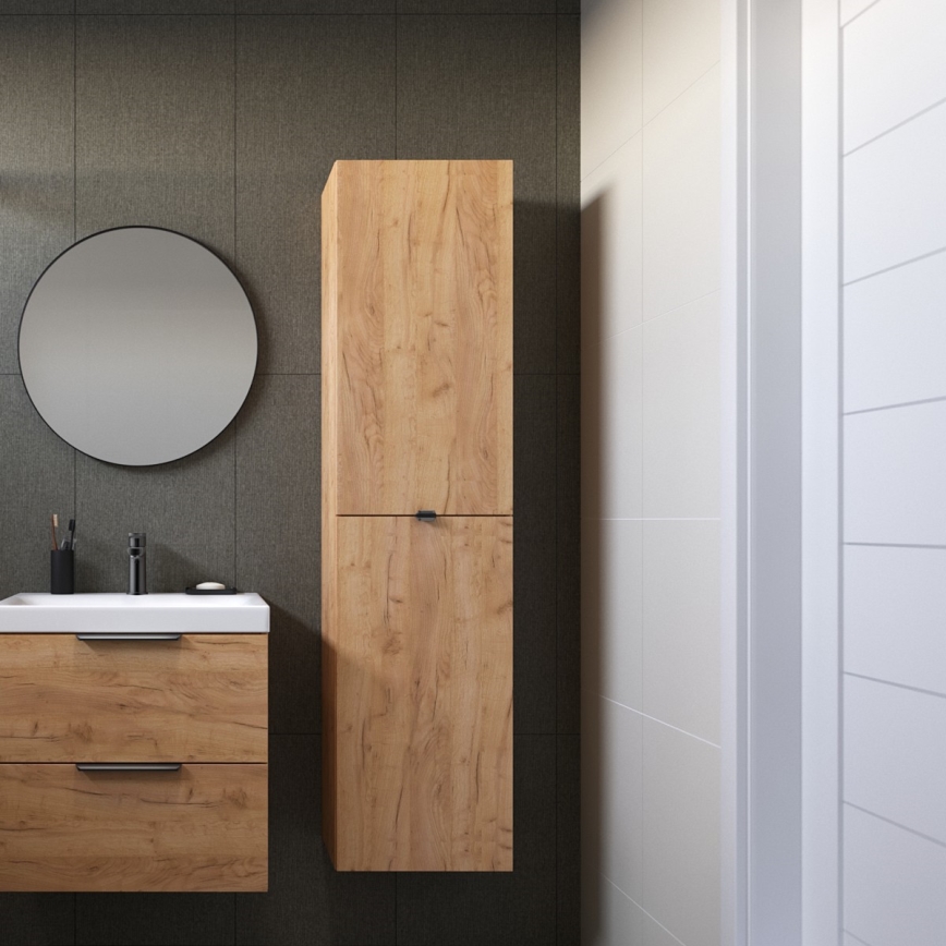 Cersanit S598-049-DSM - Mobile da bagno sospeso MALIKA 160x40 cm in rovere