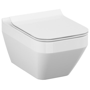 Cersanit S701-213-ECO - WC sospeso CREA con sedile, ceramica/bianco