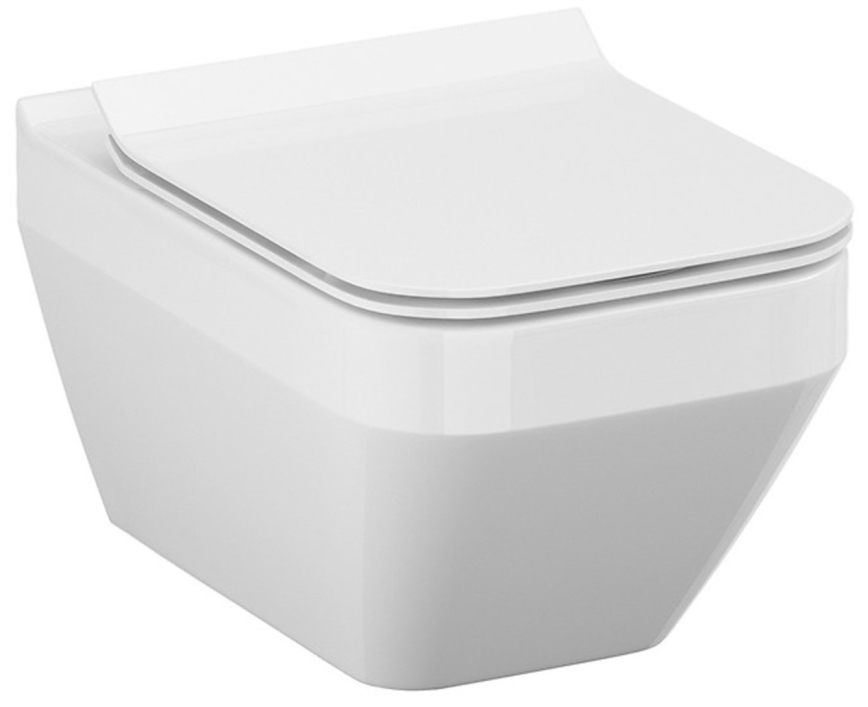 Cersanit S701-213-ECO - WC sospeso CREA con sedile, ceramica/bianco