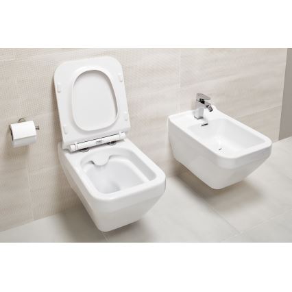 Cersanit S701-213-ECO - WC sospeso CREA con sedile, ceramica/bianco