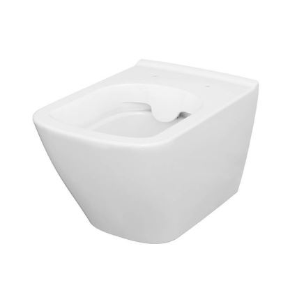Cersanit S701-405 - WC a parete con sedile CITY SQUARE ceramiche/bianco