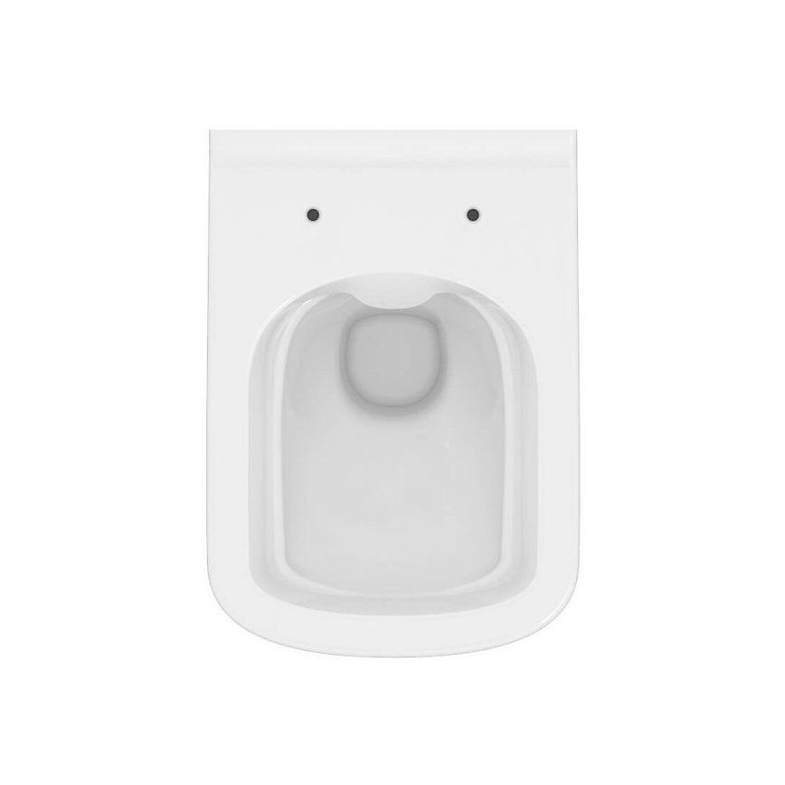 Cersanit S701-405 - WC a parete con sedile CITY SQUARE ceramiche/bianco