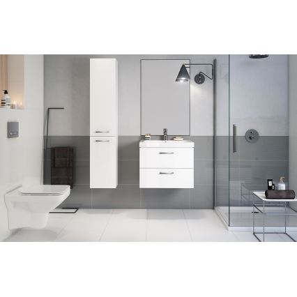 Cersanit S801-142-DSM - Mobile sospeso per bagno con lavabo LARA CITY 60x45 cm bianco