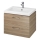 Cersanit S801-148-DSM - Mobile sospeso per bagno con lavabo LARA 60x45 cm, finitura noce